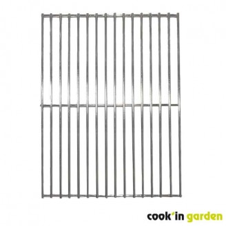 Chrome-plated steel grille...
