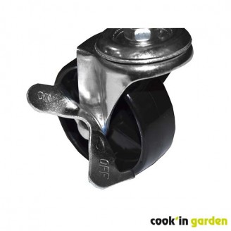 7.5 cm diameter castor with brake