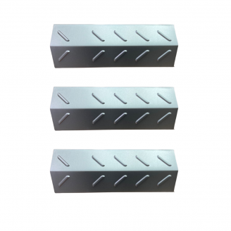 Set of 3 flame protectors for gas barbecues