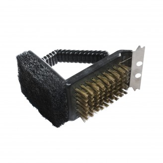 Brosse 3 en 1 - Pour plancha et barbecue