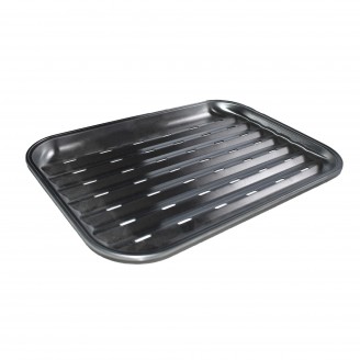 Stainless steel flame-resistant dish