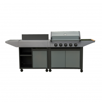 Gasgrill BURN 80 PREMIUM + Servierwagen