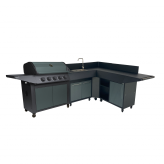 BURN 80 PREMIUM Küche mit Ecke