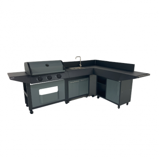 BURN 3B Corner Outdoor Kitchen