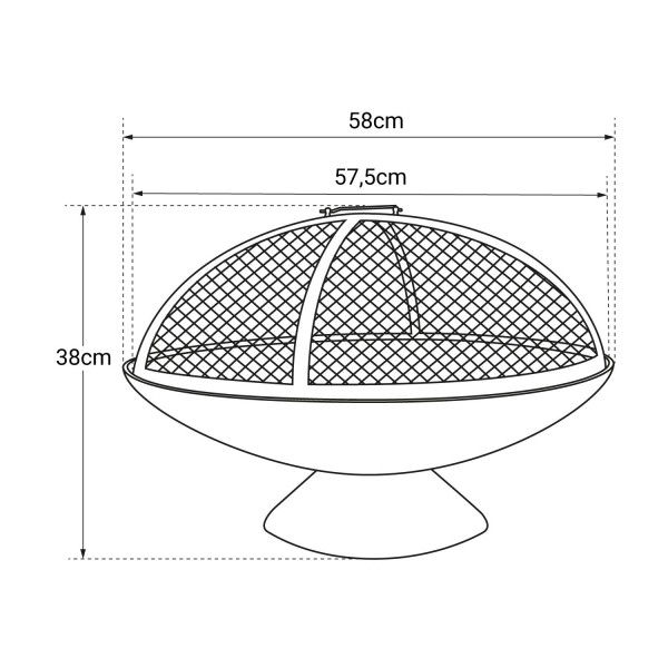 JUNTO Fonte - Elegant, modern brazier.