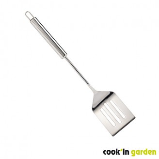 Accessories - Long stainless steel spatula.