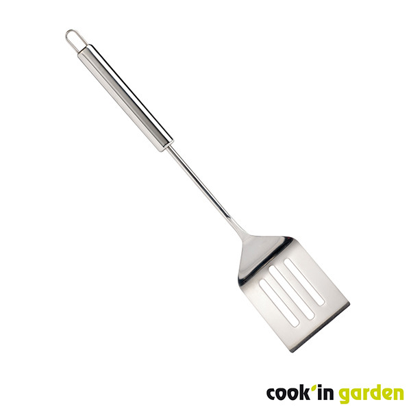 Accessories - Long stainless steel spatula.