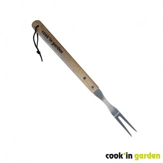 Accessories - Stainless steel and wooden fork.